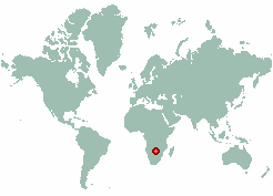 Victoria Falls in world map
